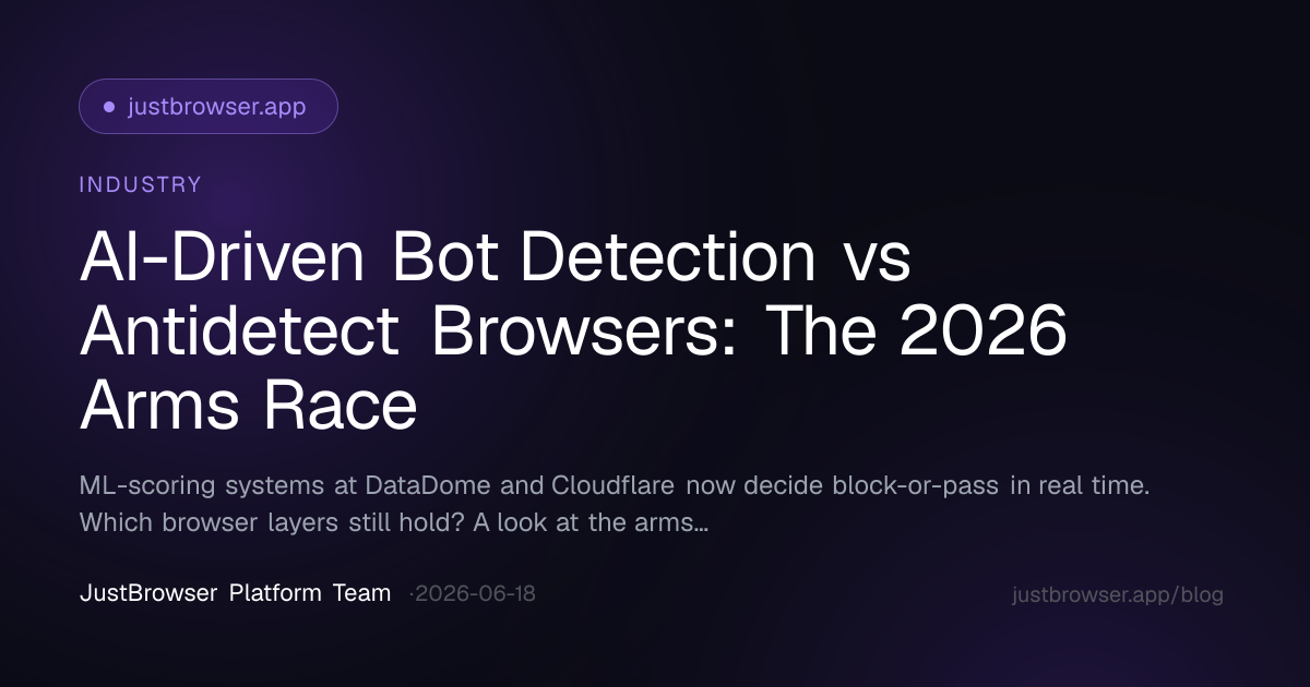 AI-Driven Bot Detection vs Antidetect Browsers: The 2026 Arms Race