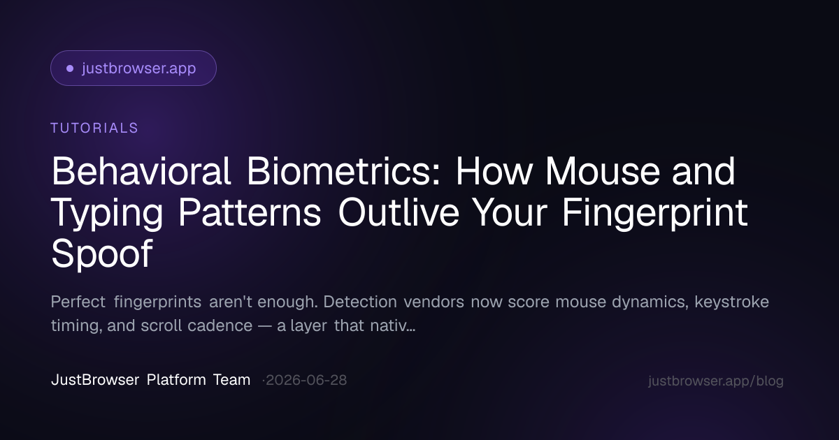 Behavioral Biometrics: How Mouse and Typing Patterns Outlive Your Fingerprint Spoof