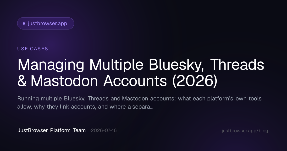 Managing Multiple Bluesky, Threads & Mastodon Accounts (2026)