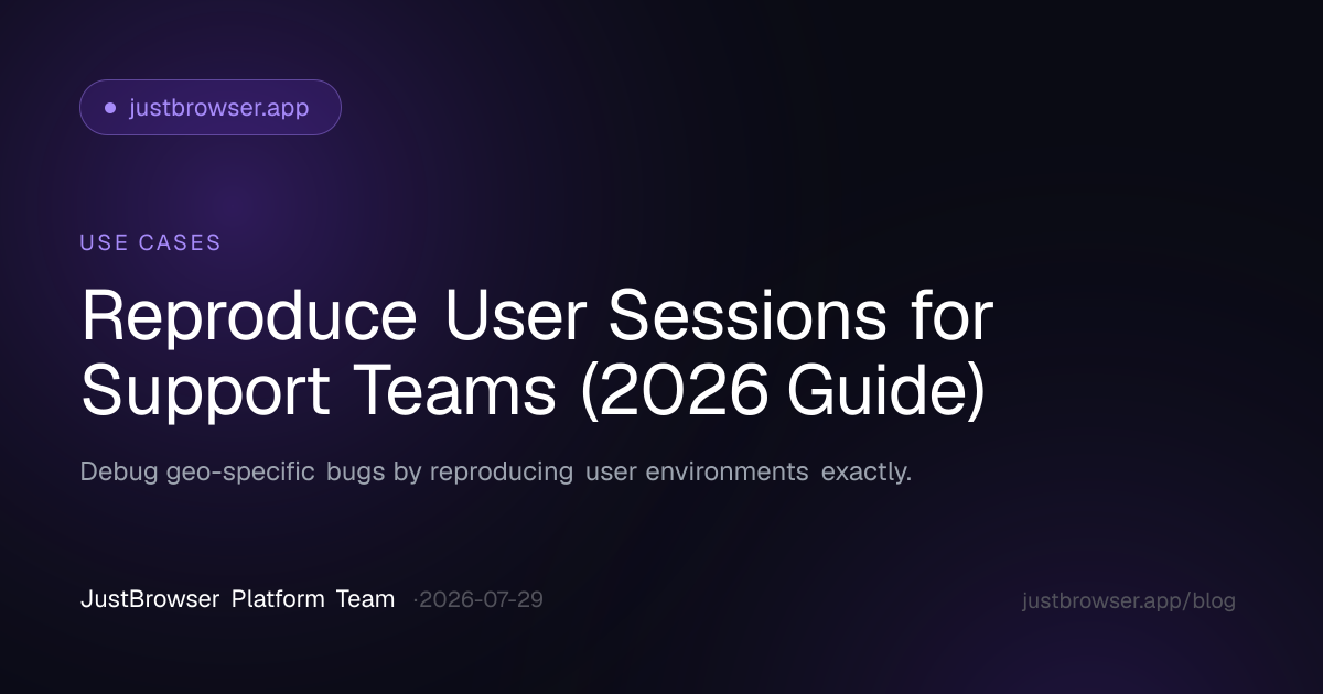 Reproduce User Sessions for Support Teams (2026 Guide)