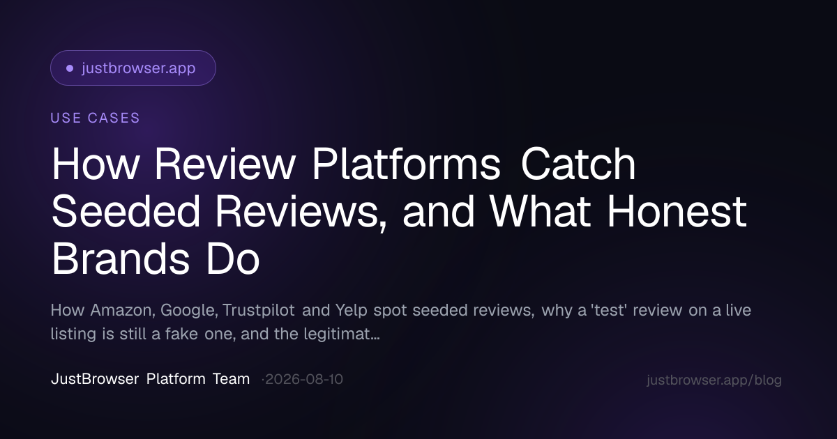 How Review Platforms Catch Seeded Reviews, and What Honest Brands Do
