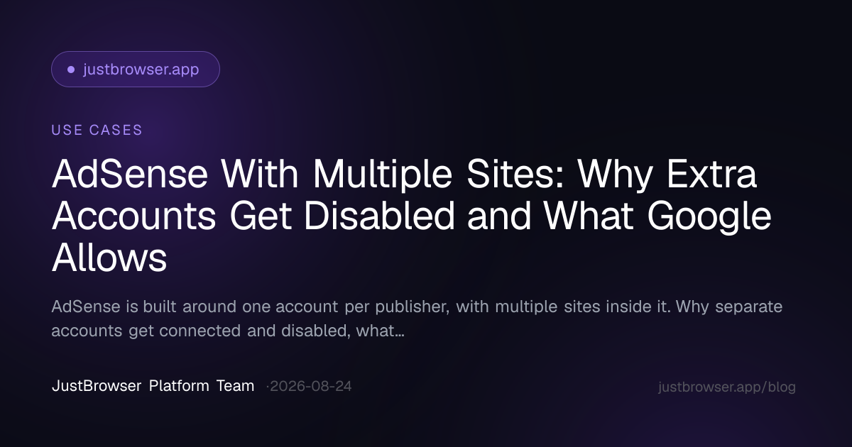 AdSense With Multiple Sites: Why Extra Accounts Get Disabled and What Google Allows