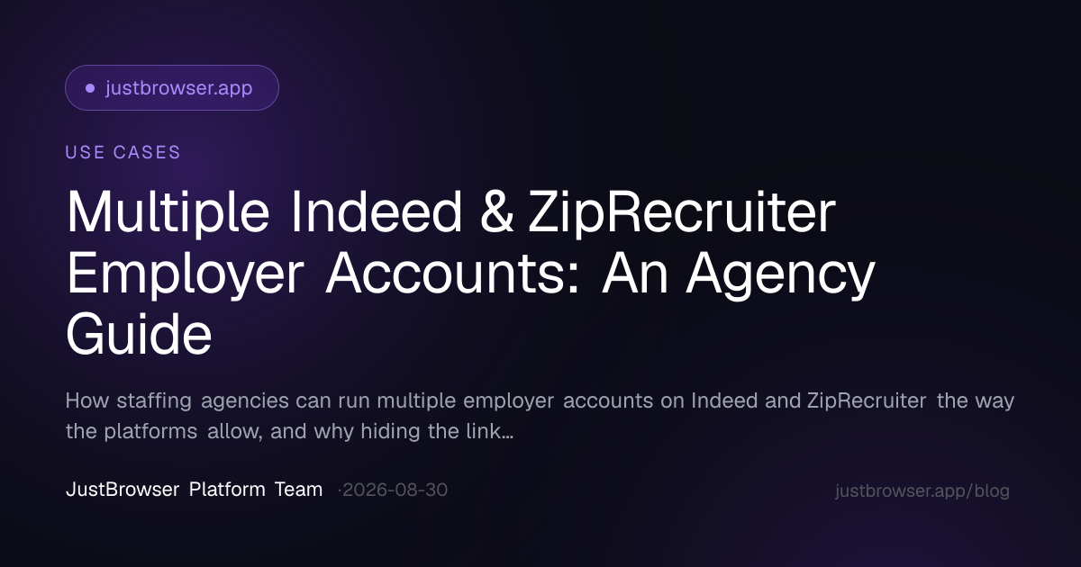Multiple Indeed & ZipRecruiter Employer Accounts: An Agency Guide