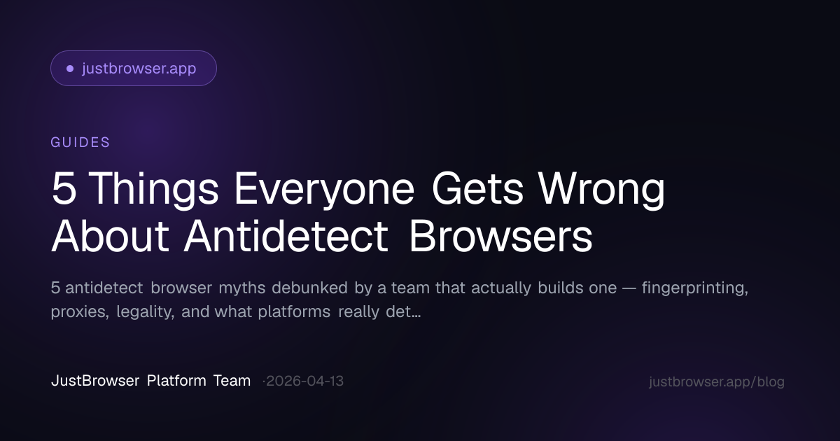 5 Things Everyone Gets Wrong About Antidetect Browsers